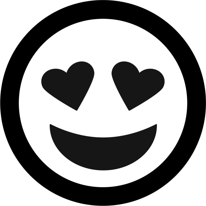 Heart Eyes Face Emoji Gobo