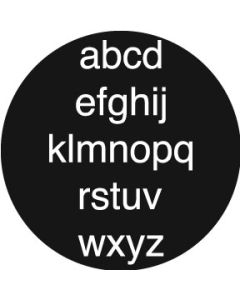 Helvetica Letter gobo