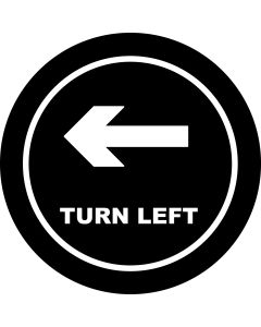 Turn Left Arrow gobo