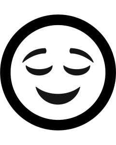 Relieved Face Emoji gobo