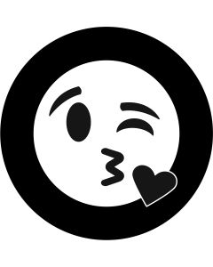 Kiss Heart Face Emoji gobo