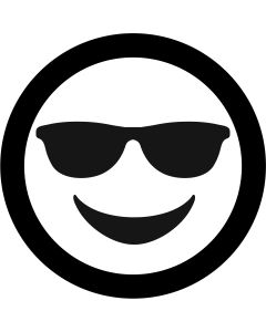 Sunglasses Face Emoji gobo