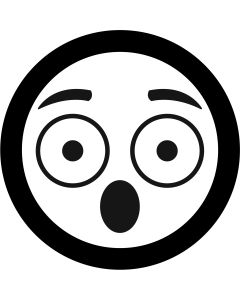 Shocked Face Emoji gobo