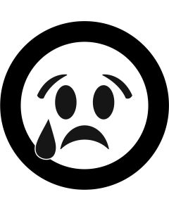 Crying Face Emoji gobo