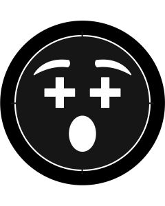 Cross Eyes Emoji gobo