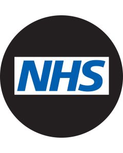 NHS Blue Text gobo