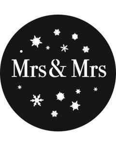Mrs & Mrs Snowflakes gobo